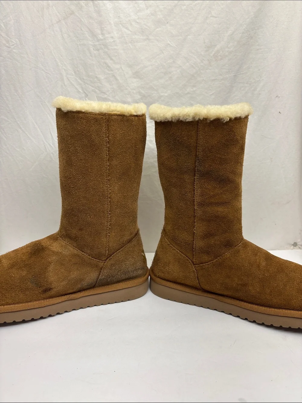 Koolaburra by Ugg Classic Shearling-Lined Button Boots - Chestnut, SZ 9, box 6